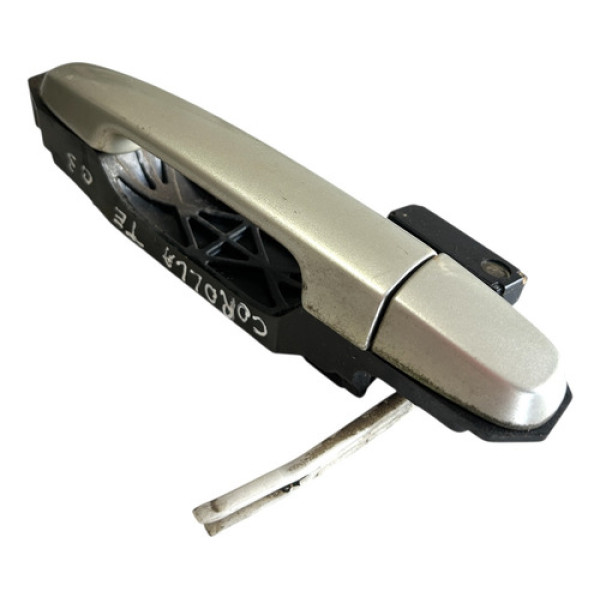 Maçaneta Ext Traseira Esquerda Toyota Corolla 2003 Cx498m Prateado Traseira