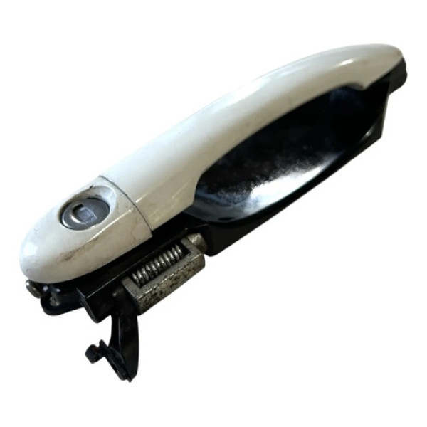 Maçaneta Externa Dianteira Esquerda Fiat Siena 2013 Cx503m Branco Dianteira
