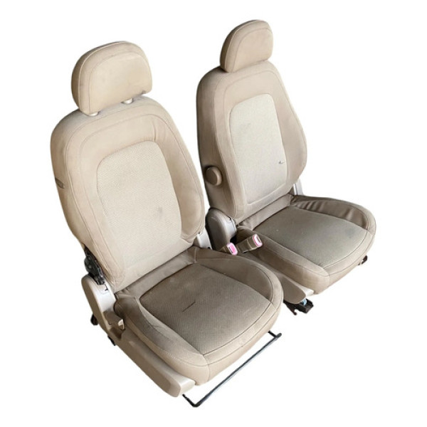 Par Bancos Dianteiros Chevrolet Captiva 2008/2012 Mw Caramelo