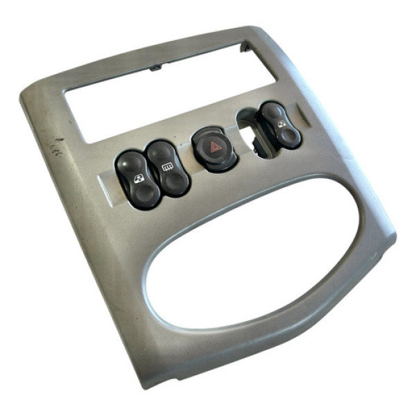 Moldura Central Do Painel Renault Logan 2008/12 Cx502m Cinza