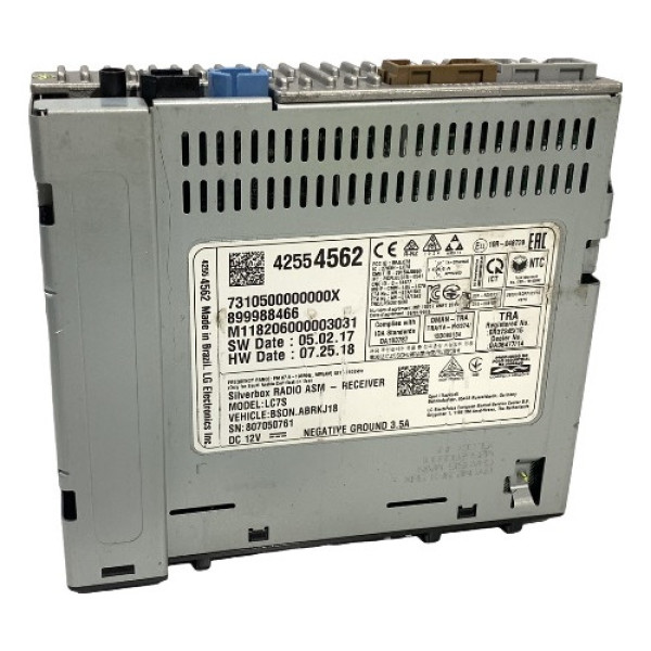 Rádio Receptor Onix- Spin - Cobalt 2017 M